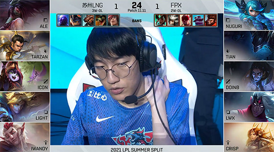 FPX碾压GEN，Tarzan团战一打五半决赛2:0（成都）